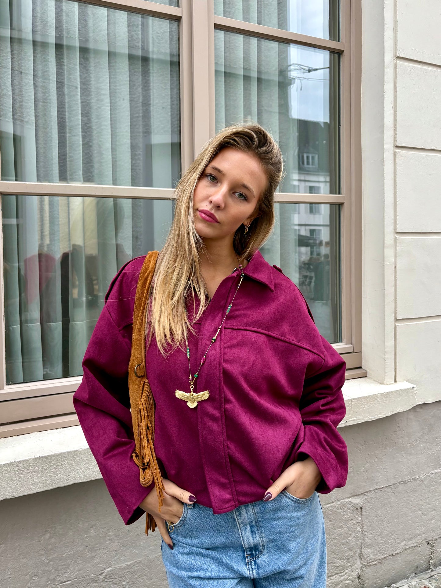 Veste bordeaux - ANIA