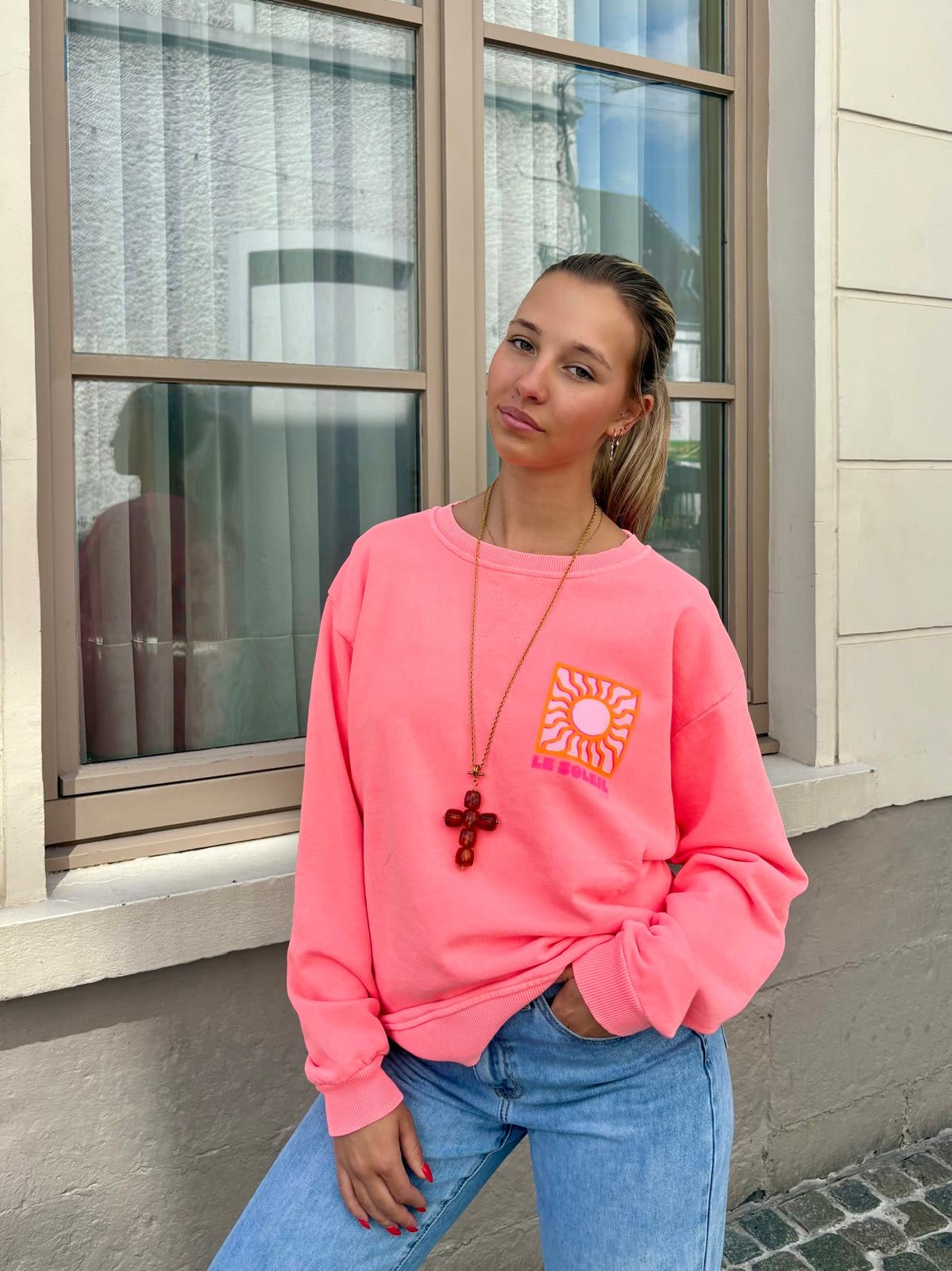 Sweat corail - LE SOLEIL