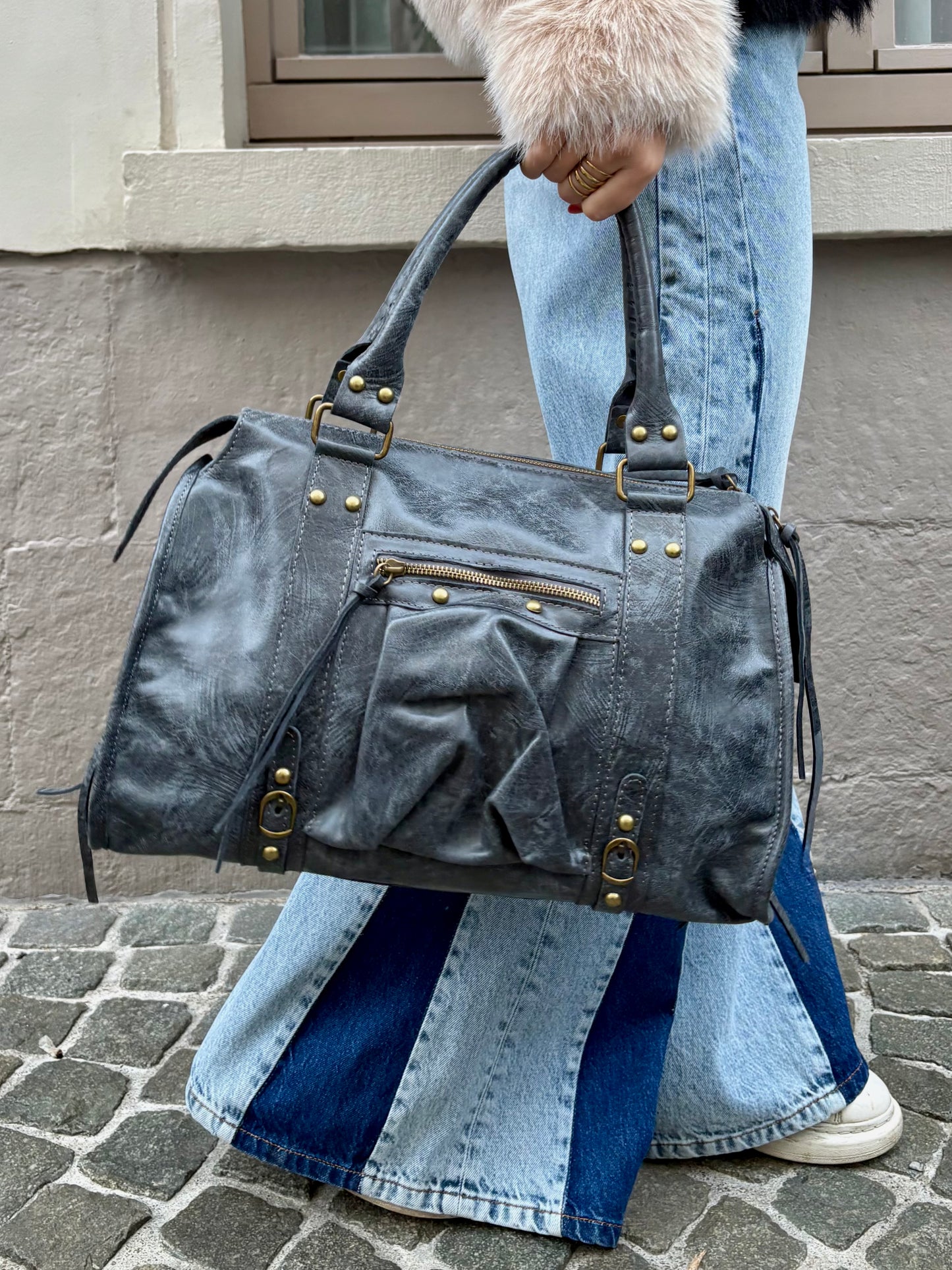 Sac bleu gris - NINA