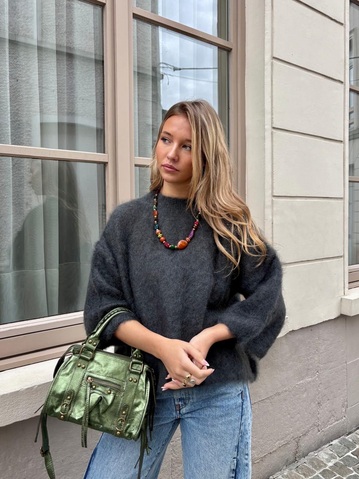 Pull gris foncé - ANDREA