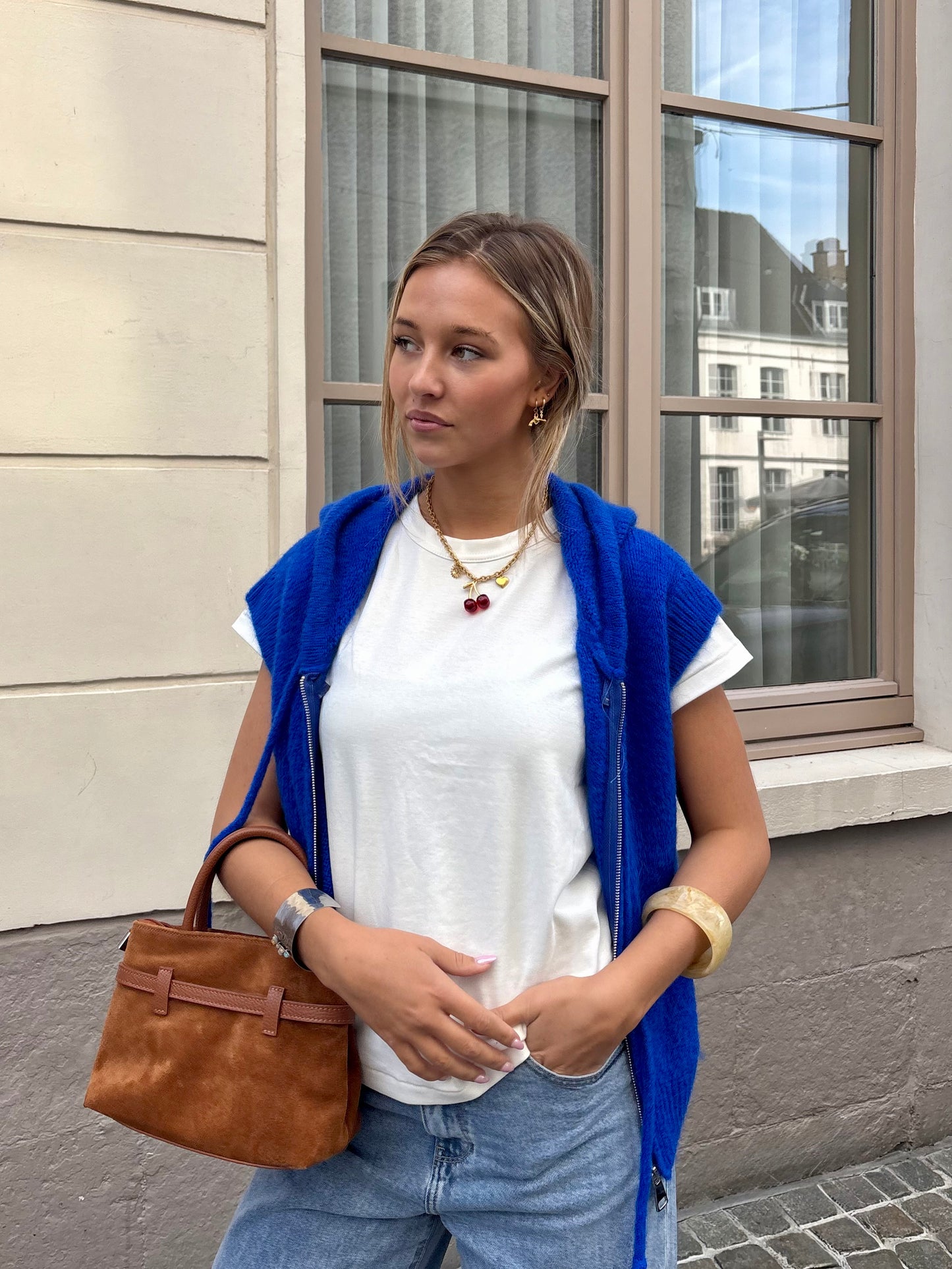 Gilet bleu - SAMANTHA