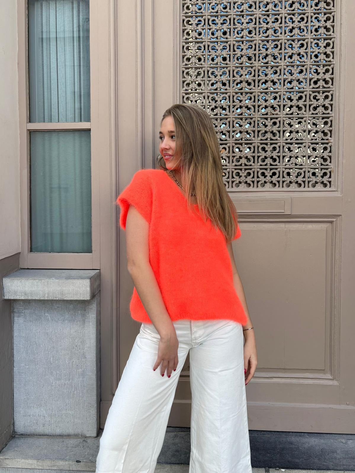 Pull orange - CÉLESTINE