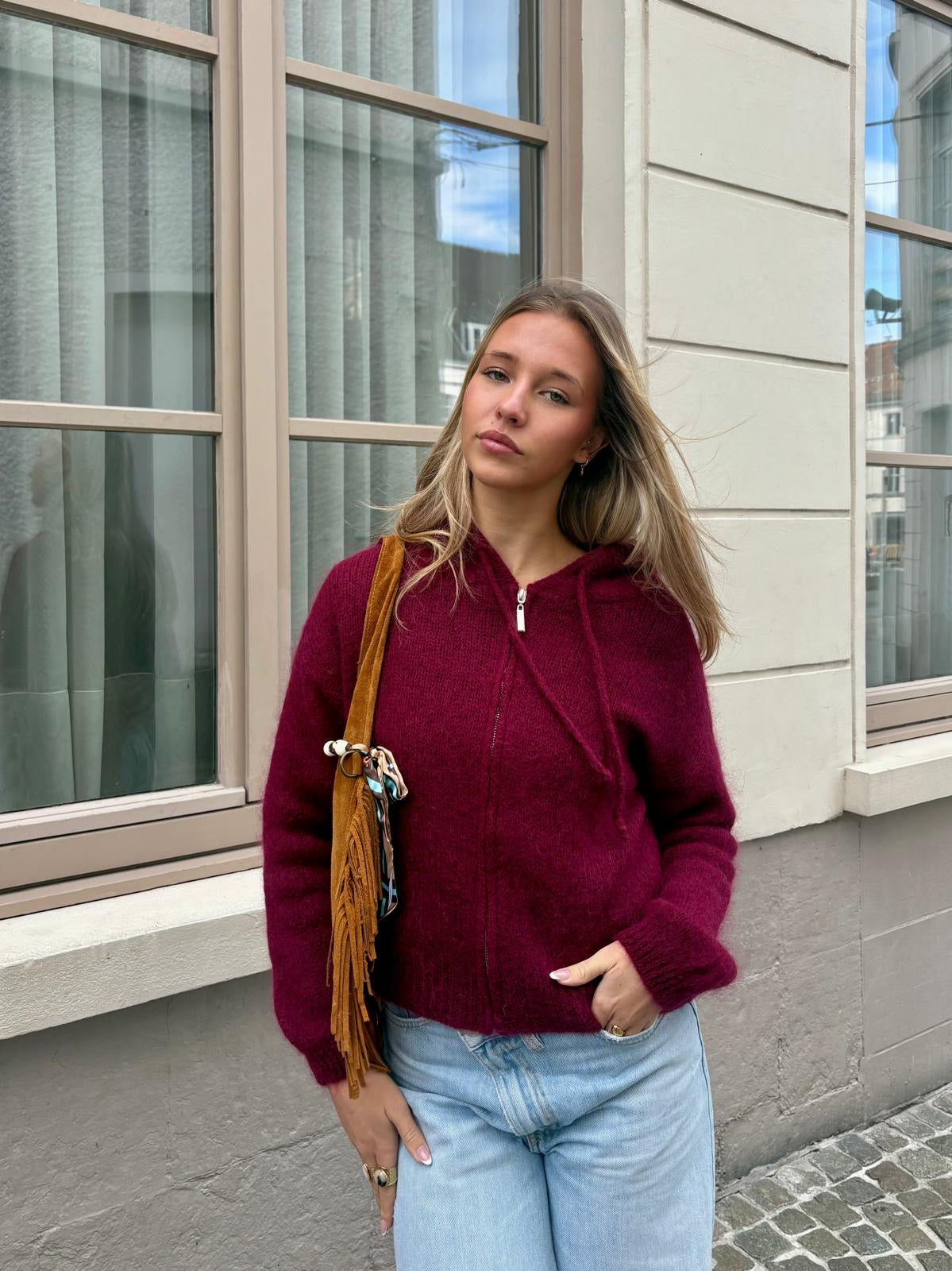 Gilet bordeaux - MONICA