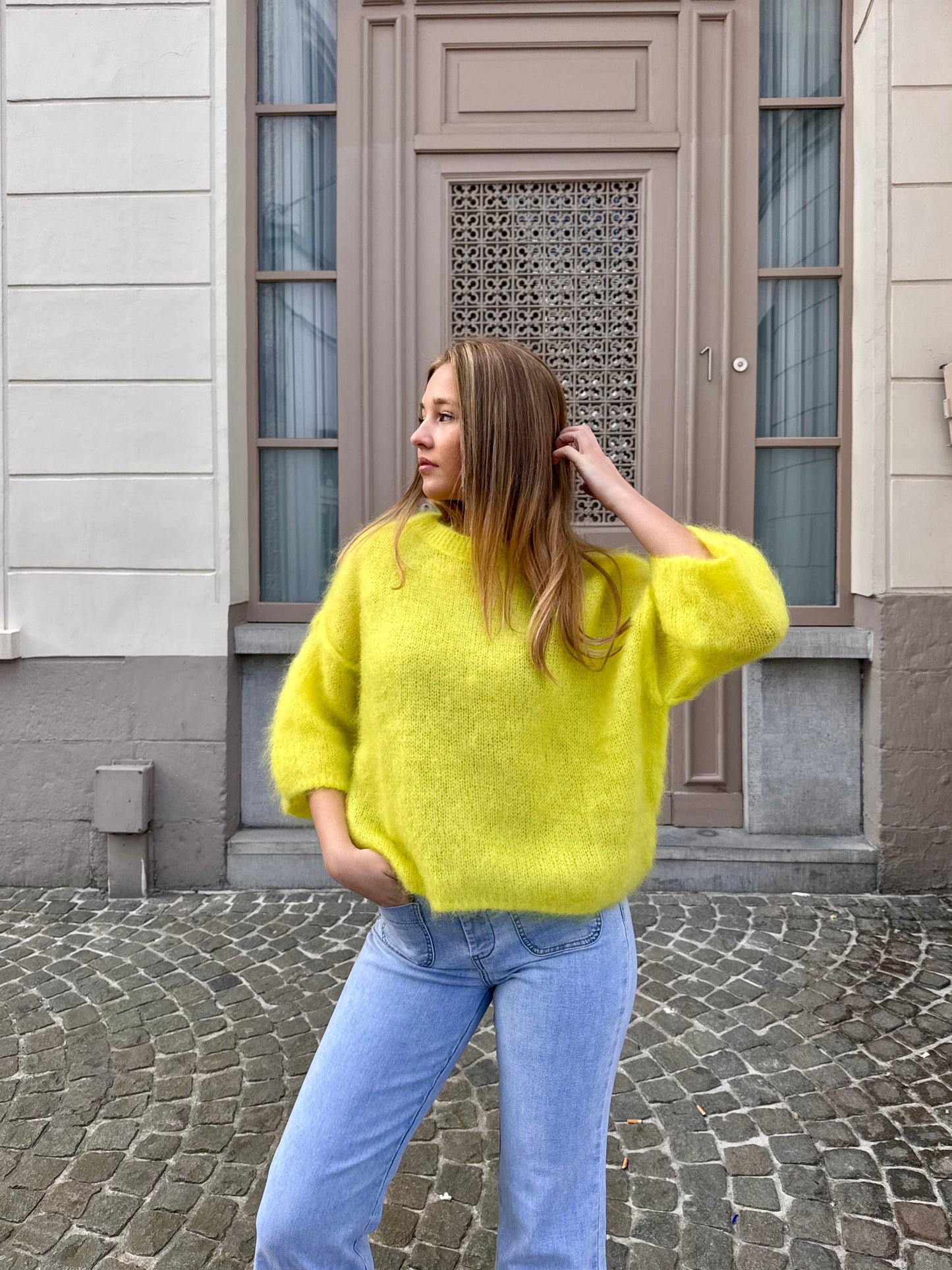 Pull jaune - ANDREA