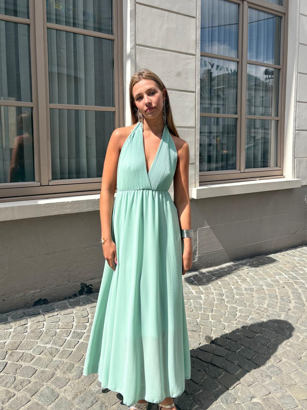 Robe turquoise - PENELOPPE