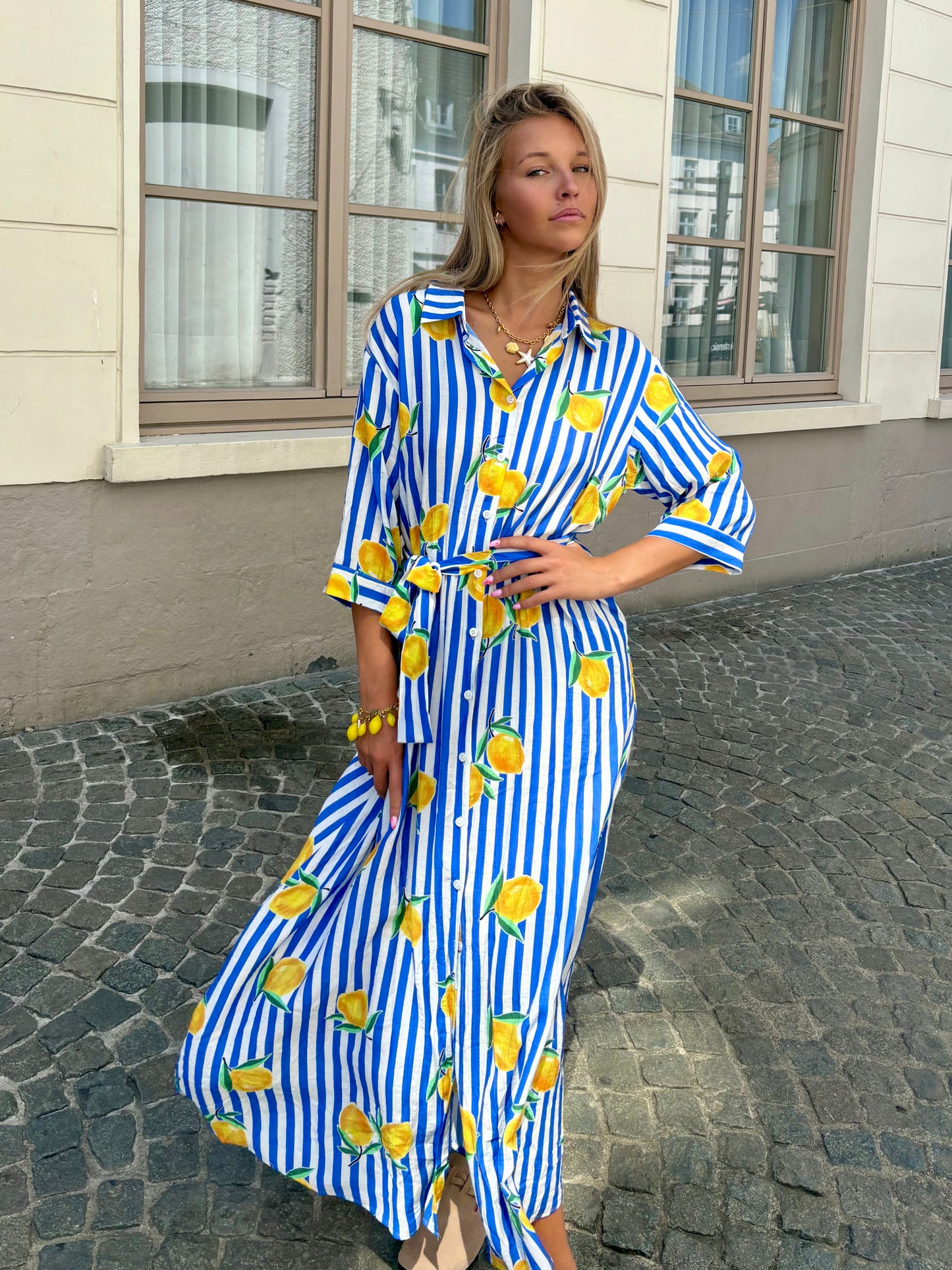 Robe bleue - CITRON