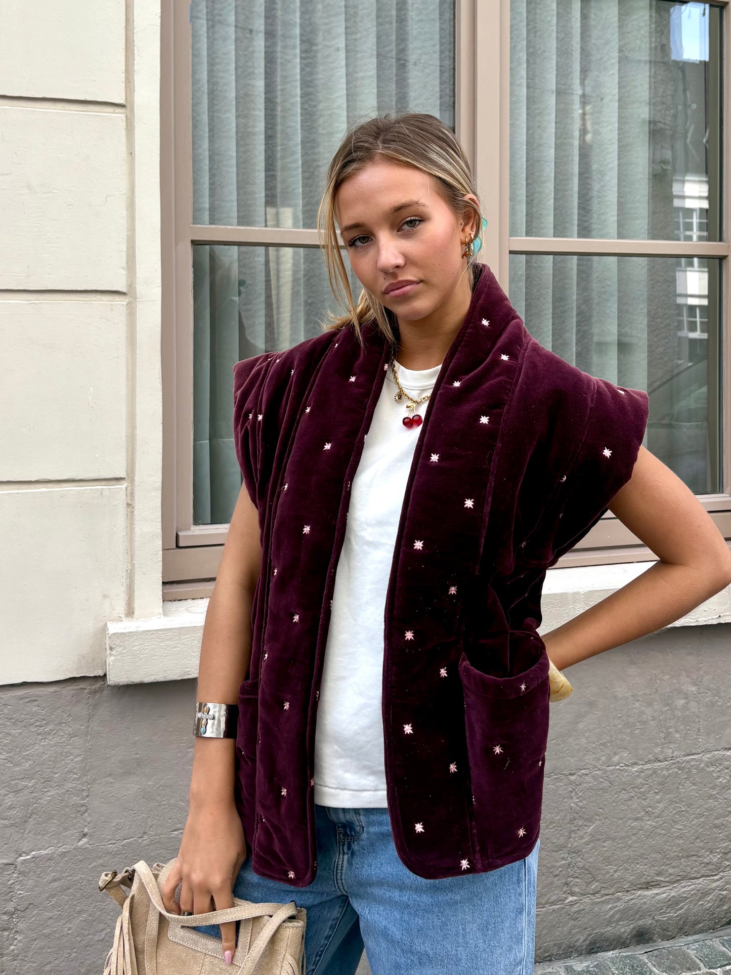 Veste bordeaux - LOANAA