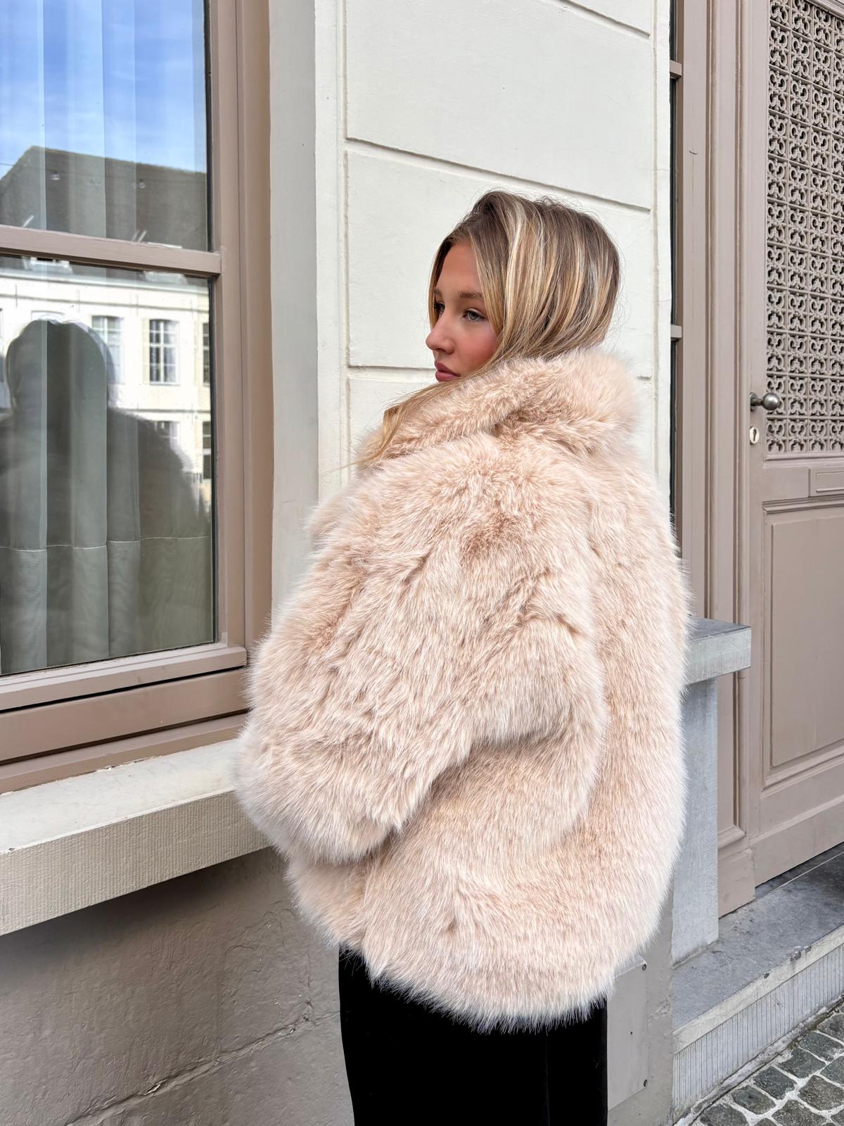 Fourrure beige - NATHALIE