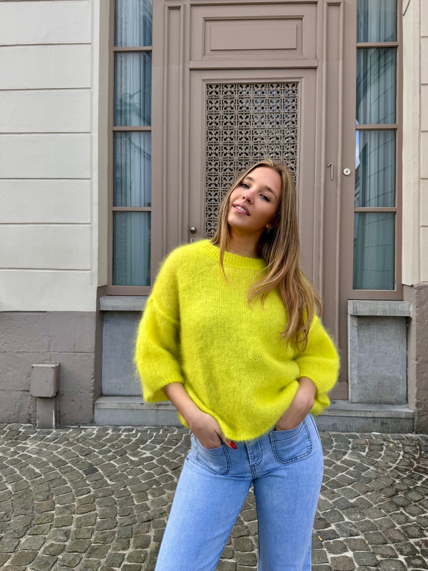 Pull jaune - ANDREA