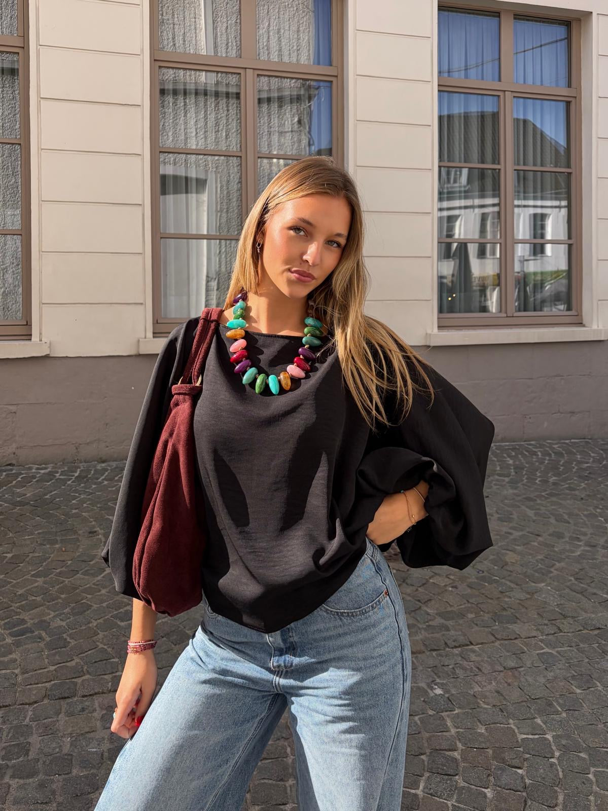 Blouse noire - TARA