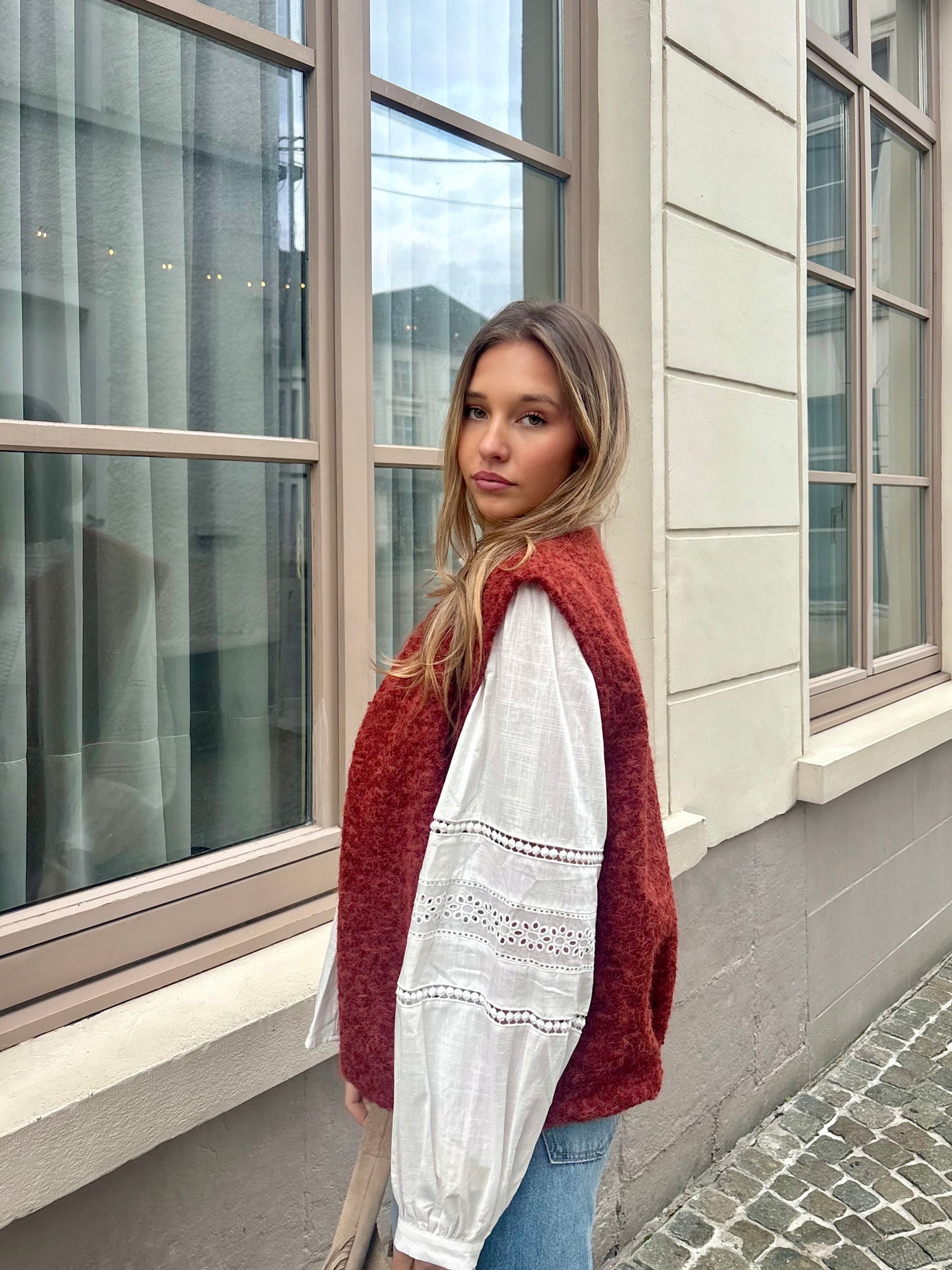 Gilet rouille - CARLA