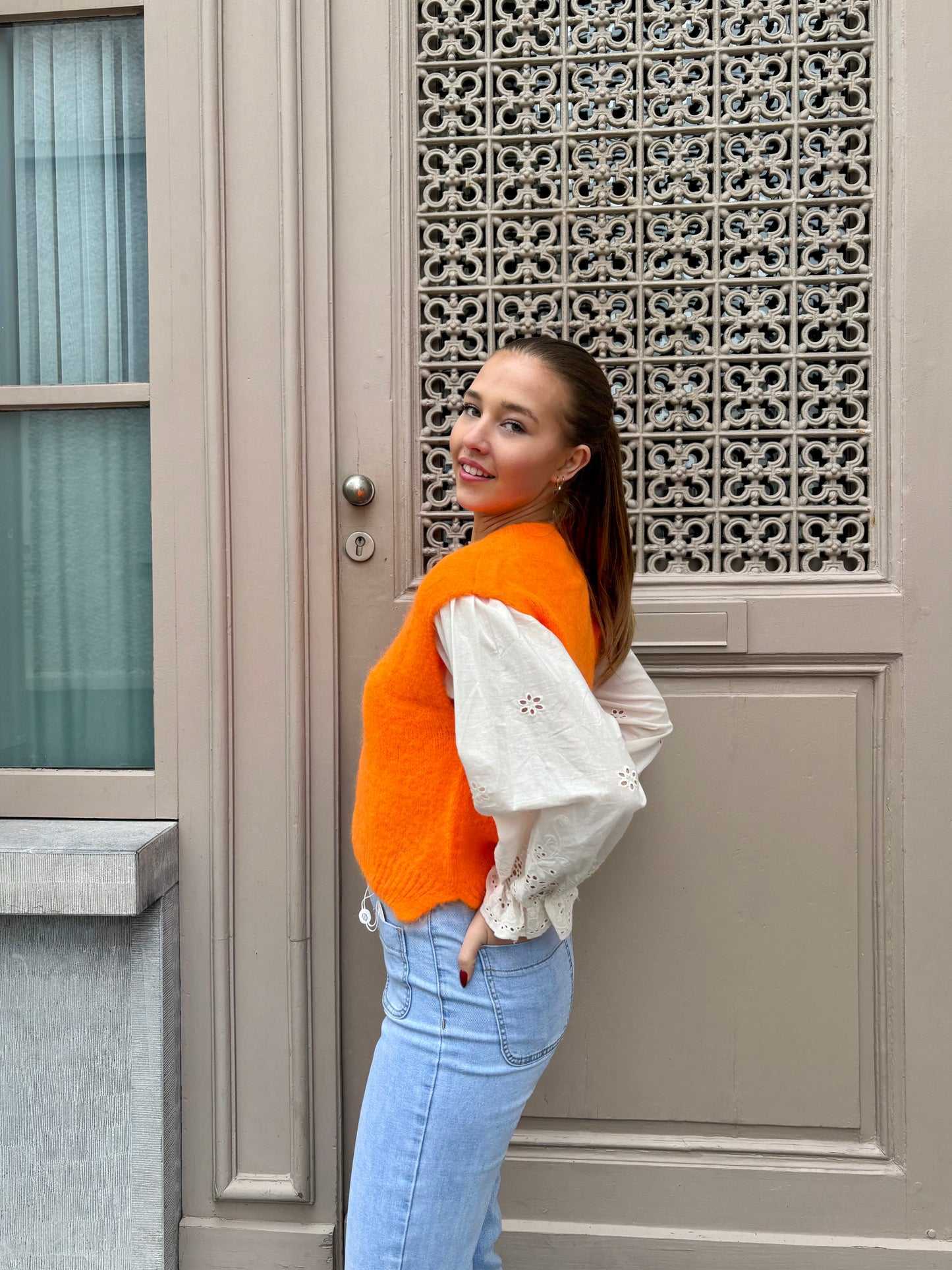 Pull orange fluo - LOLA