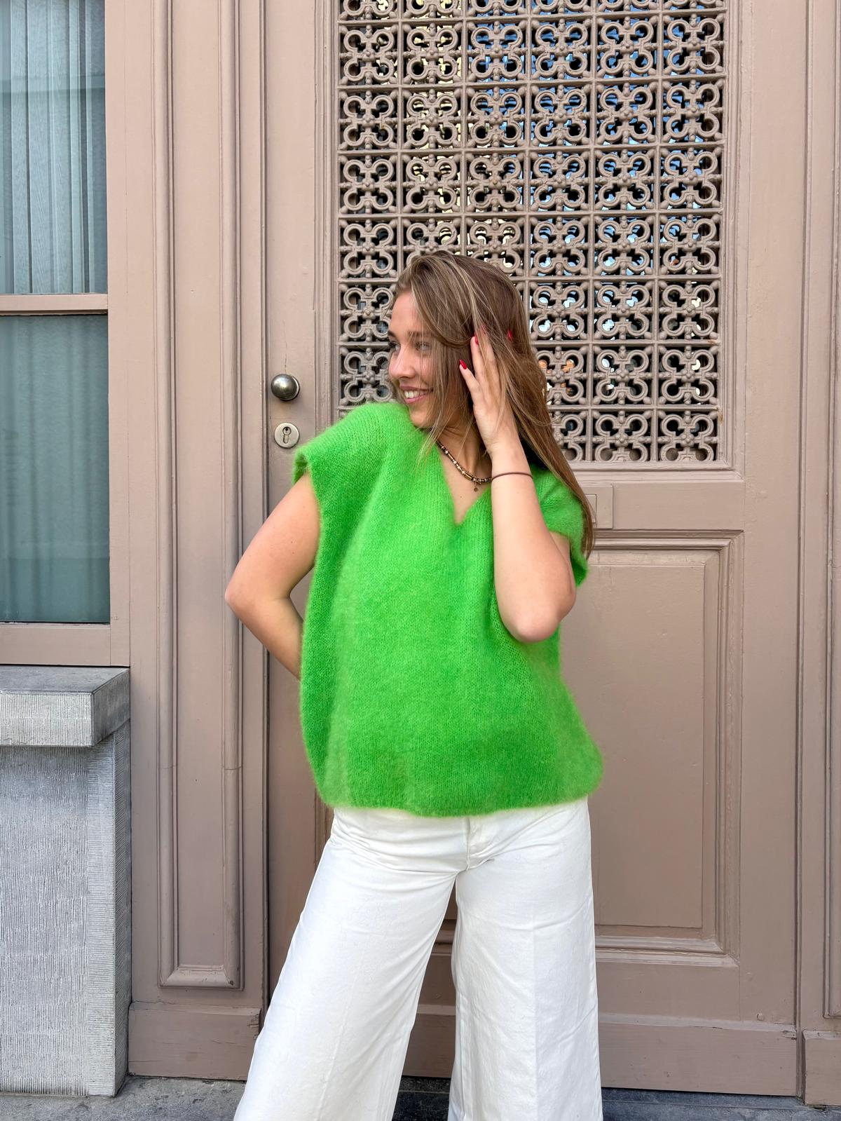 Pull vert - CÉLESTINE