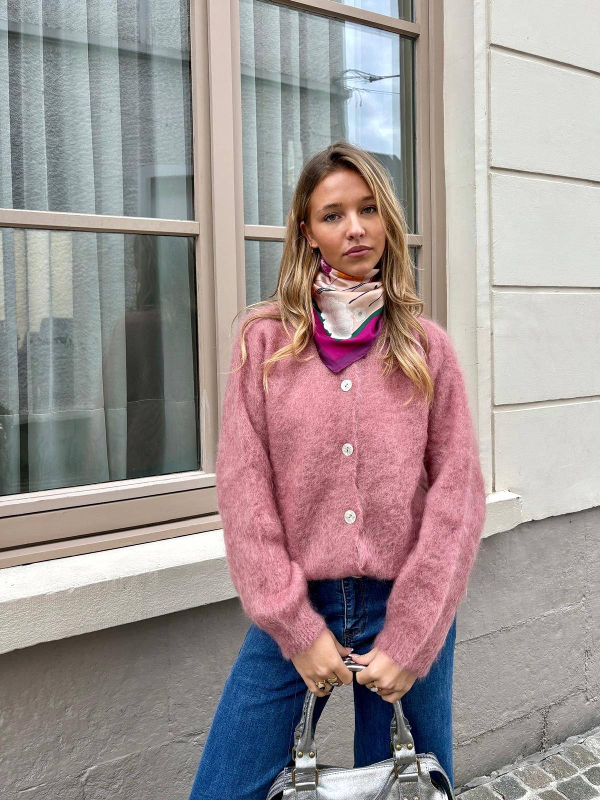 Gilet vieux rose - YANA