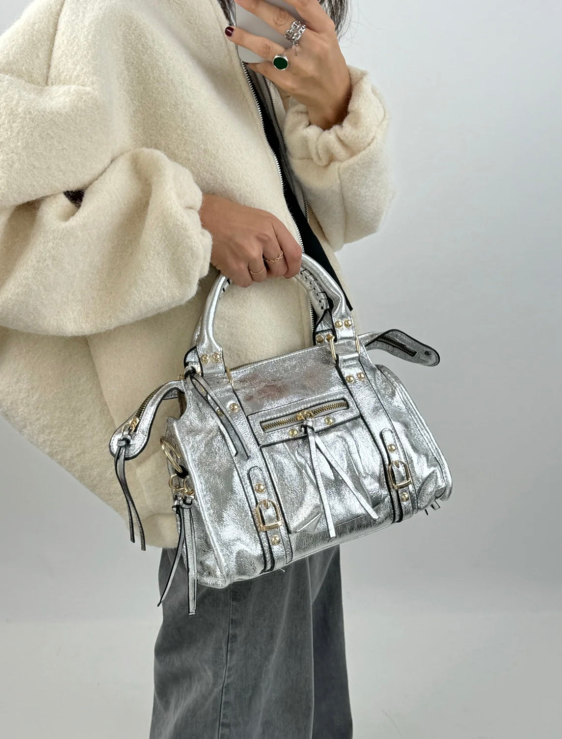 Sac argenté - PAOLA