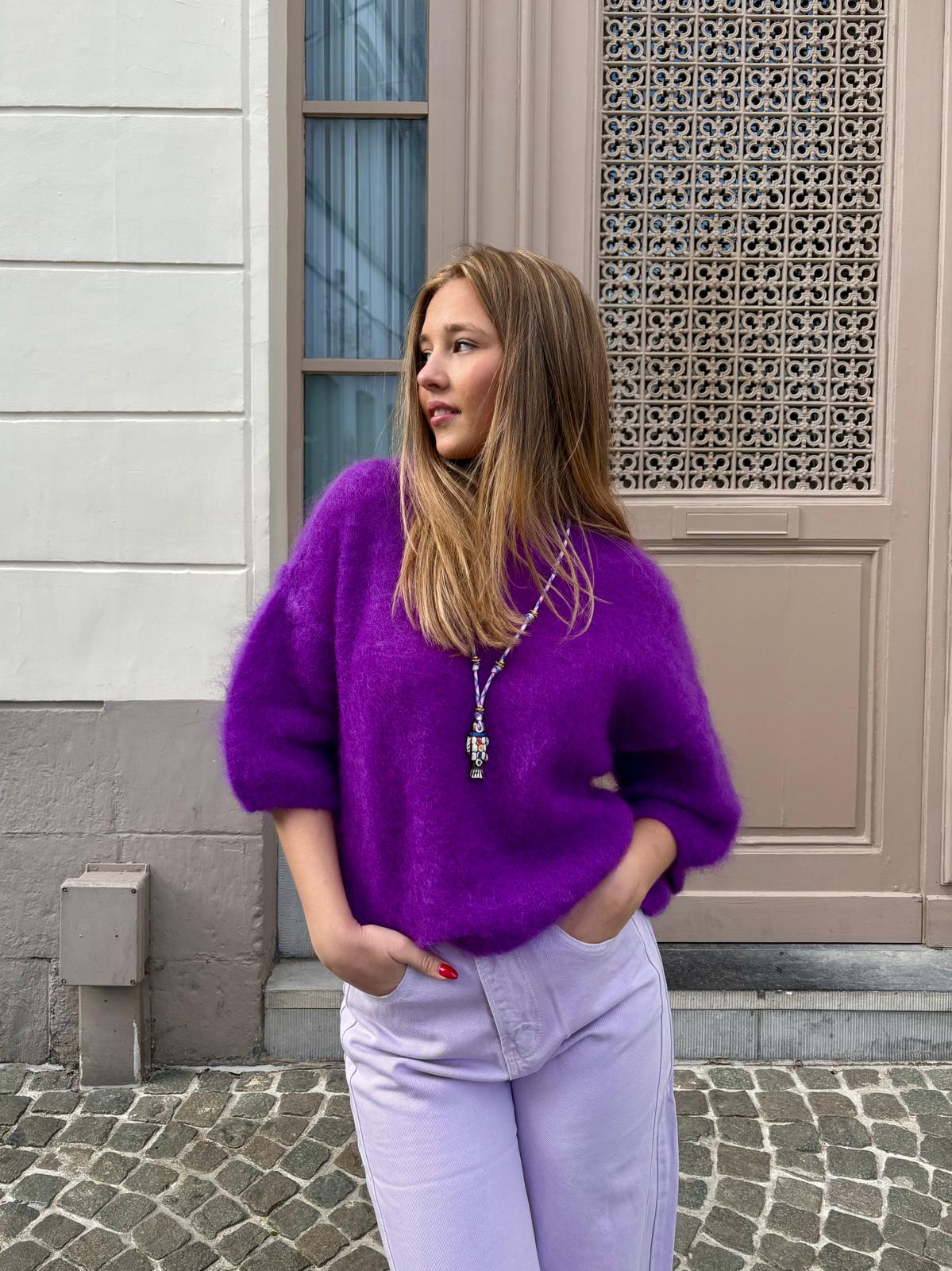 Pull mauve - ANDREA