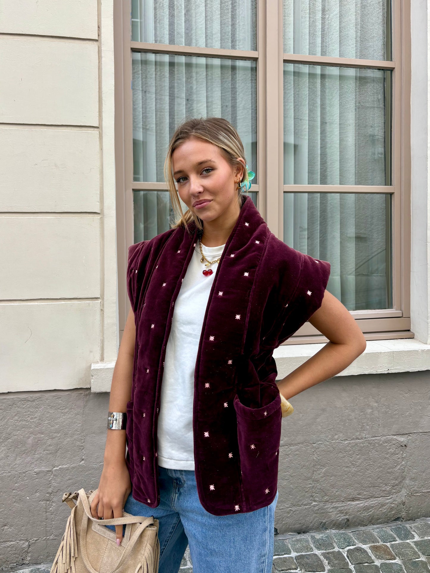 Veste bordeaux - LOANAA