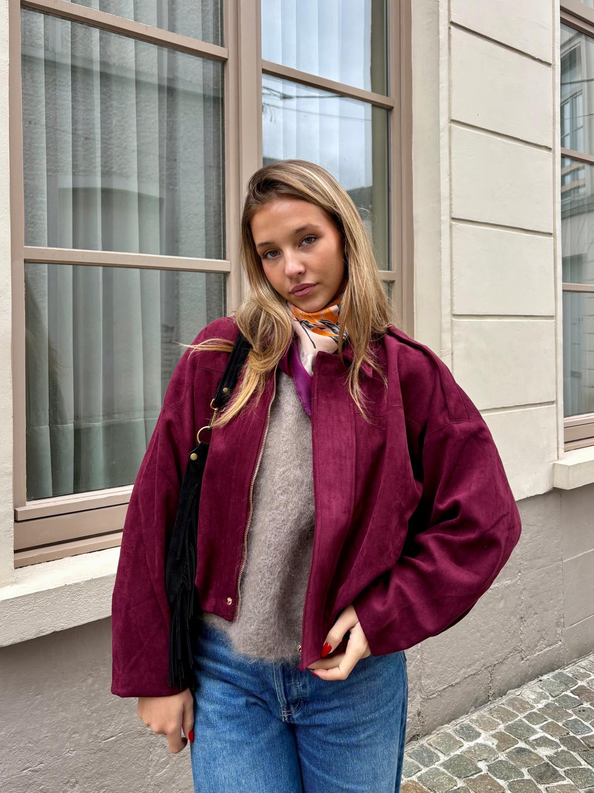 Veste bordeaux - SASHA