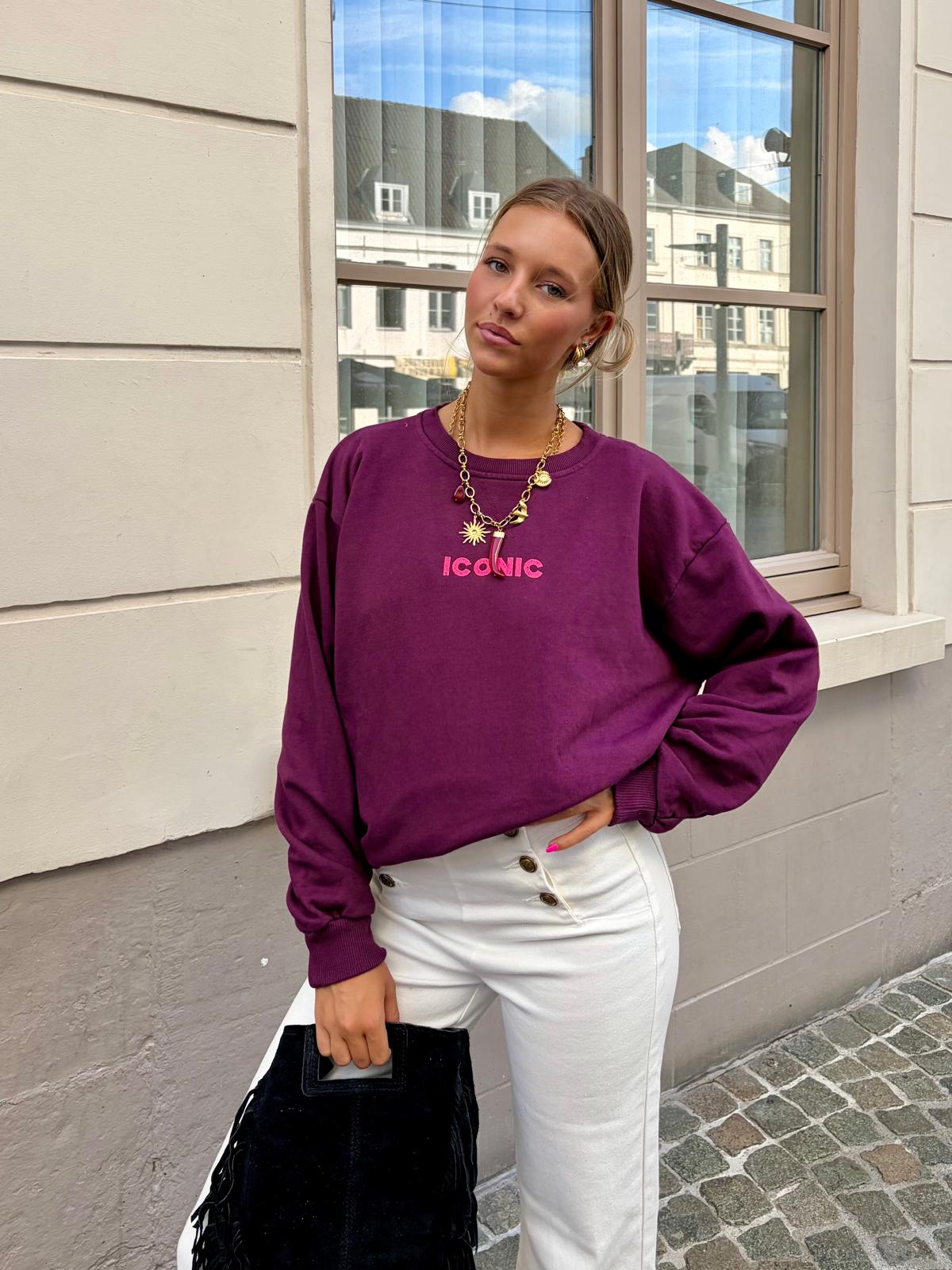 Sweat bordeaux - ICONIC