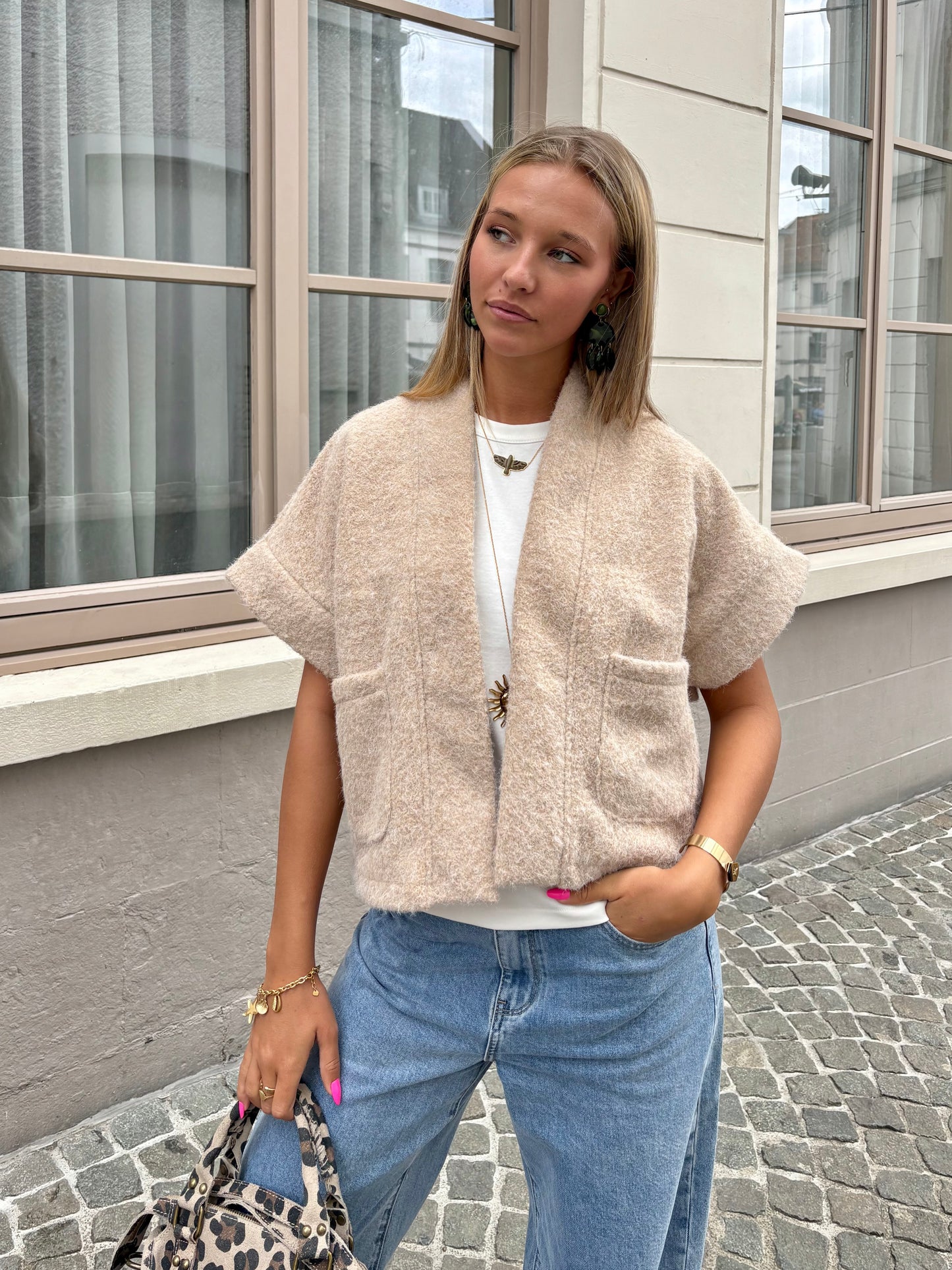 Gilet beige - ETHEL
