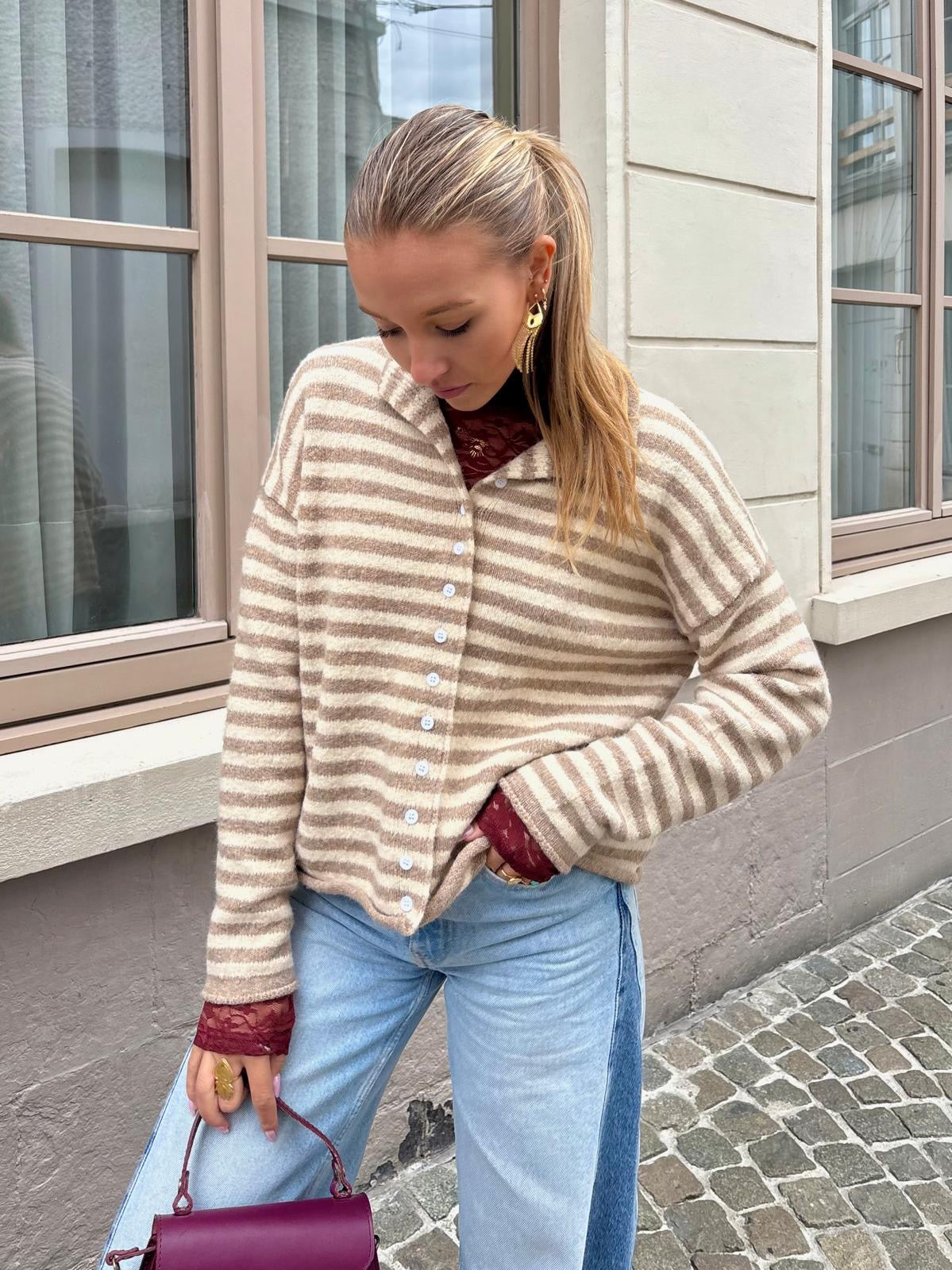 Pull beige - CHARLIE