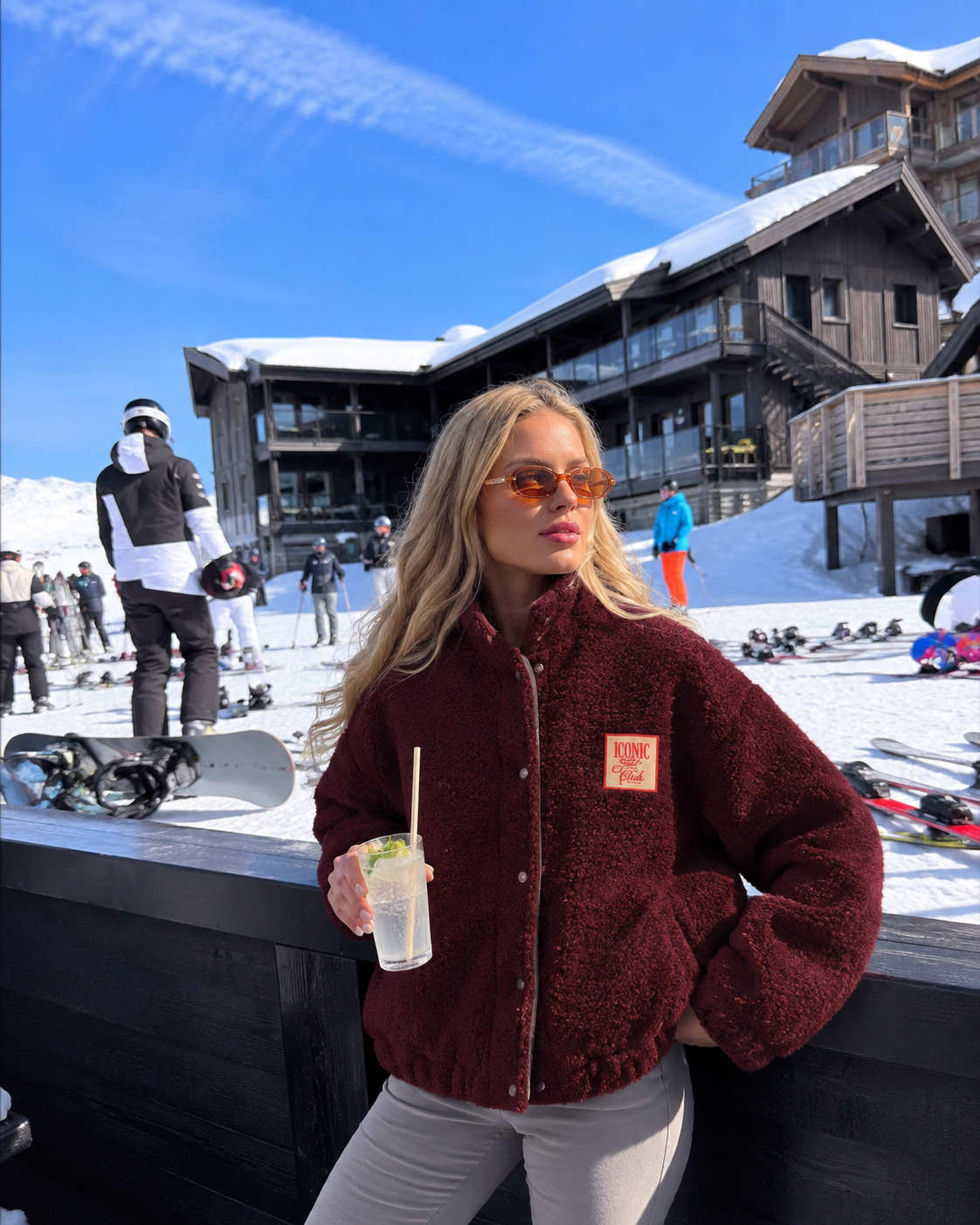Manteau bordeaux - ICONIC