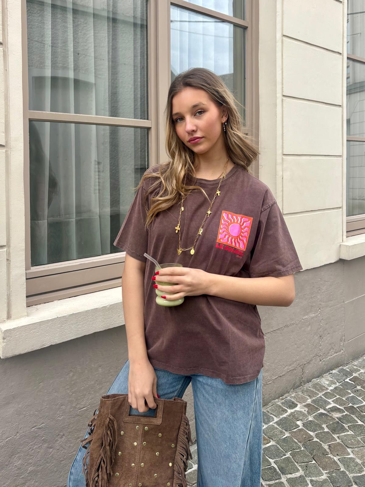 T-shirt prune - LE SOLEIL