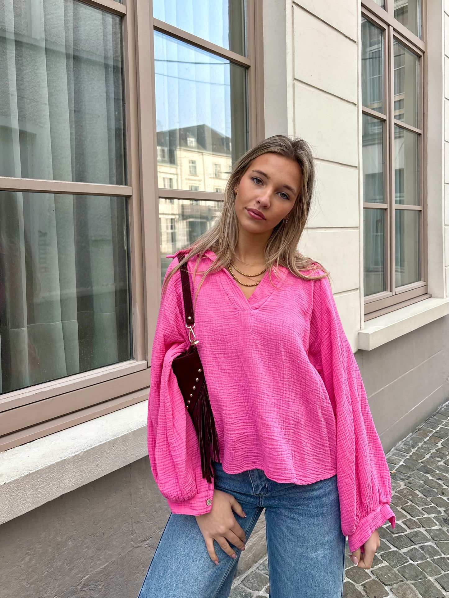 Chemisier rose - COTON