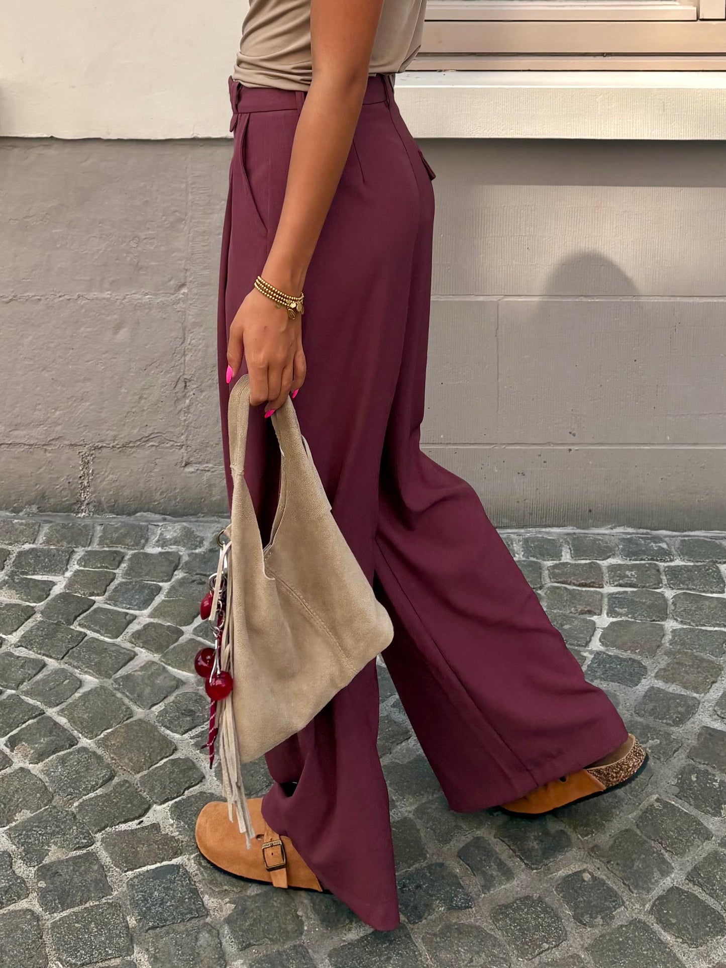 Pantalon bordeaux - LENUTSA