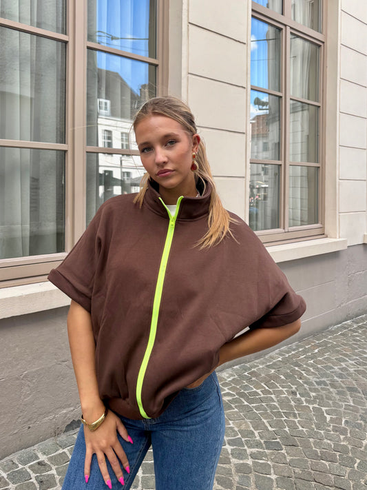 Gilet brun - NELLY