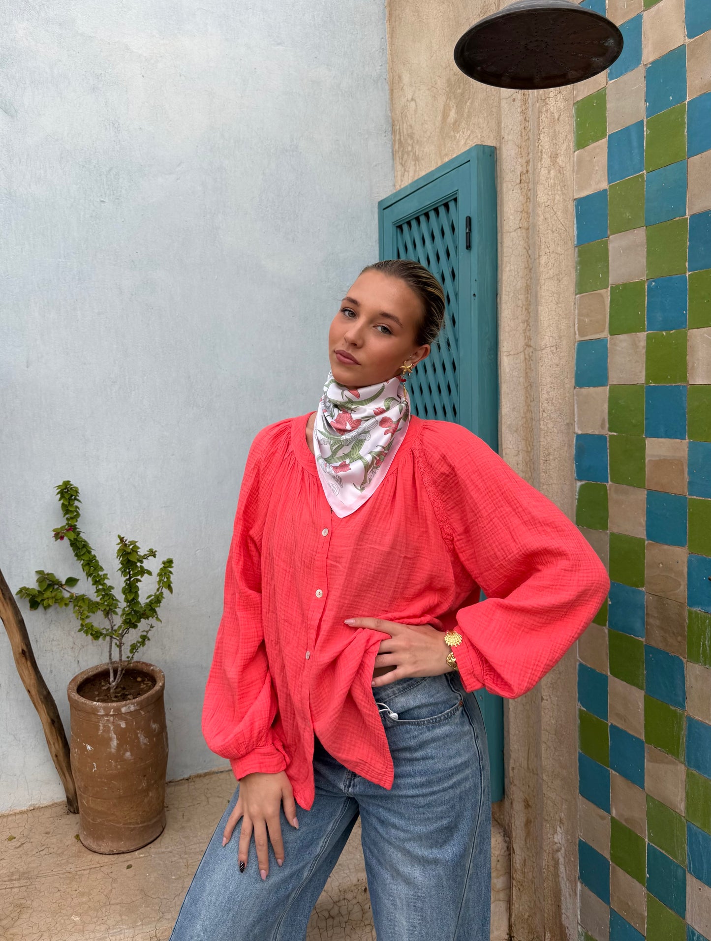 Chemise corail - CAROL