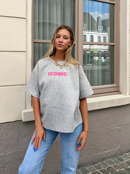 T-shirt gris - ICONIC