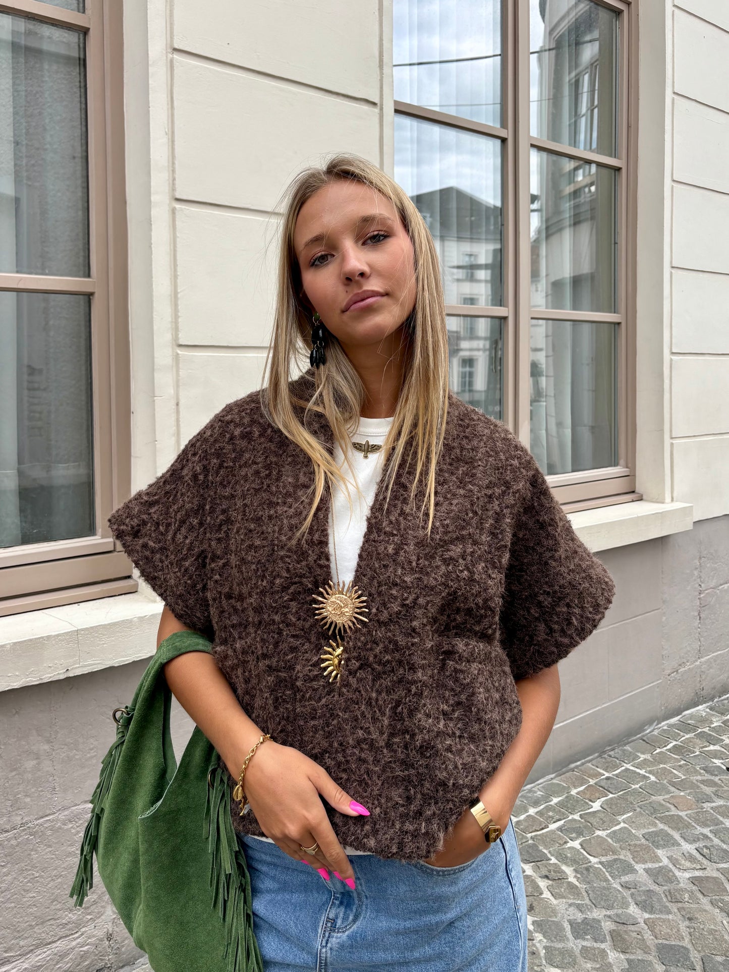 Gilet marron - ETHEL