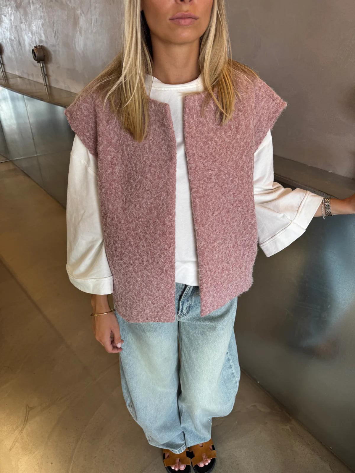 Gilet rose - CARLA