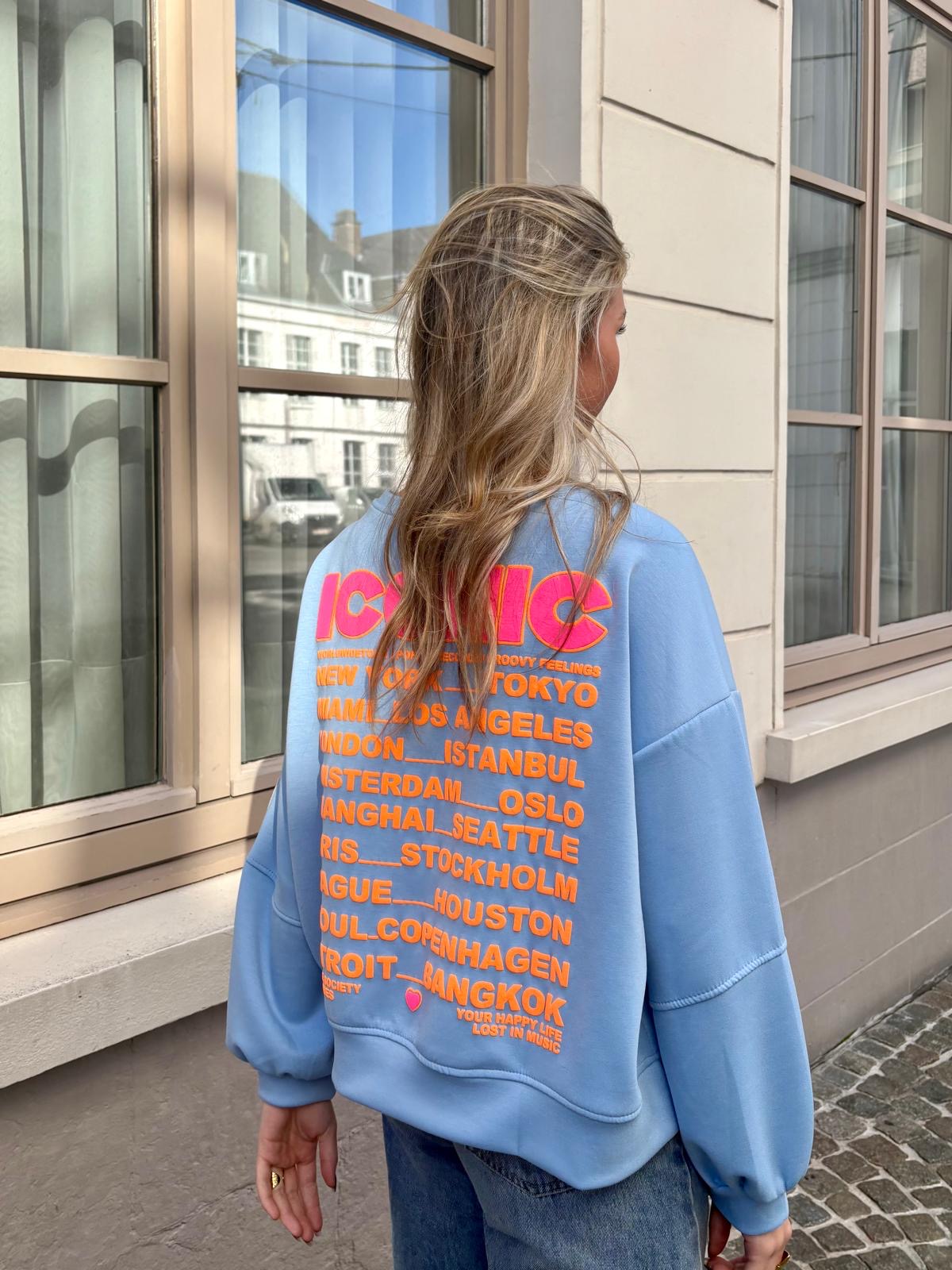 Sweat bleu - ICONIC