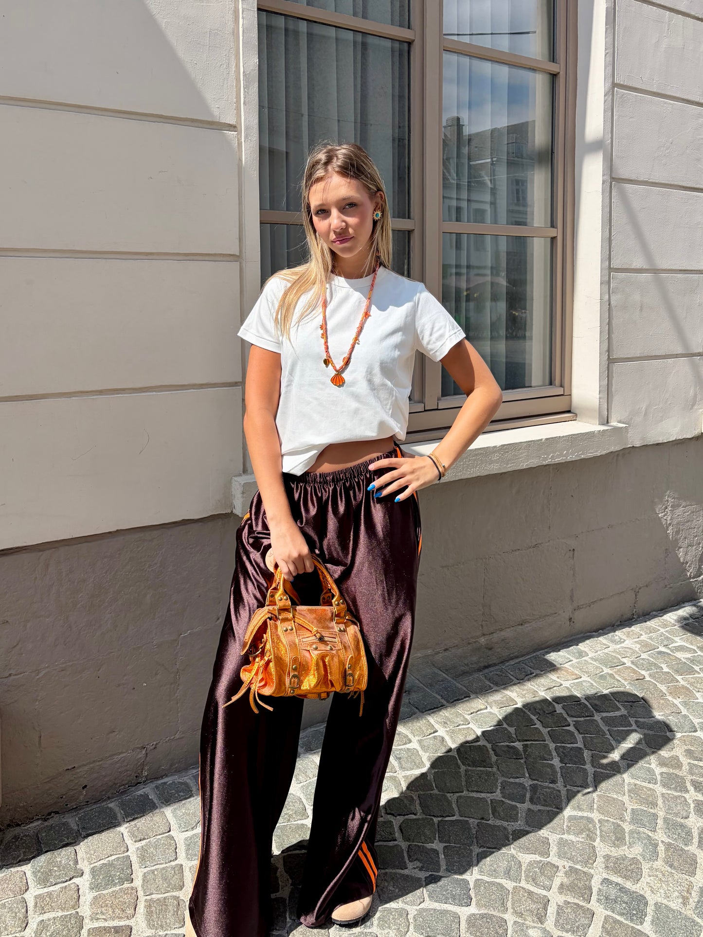 Pantalon marron / orange - STAR
