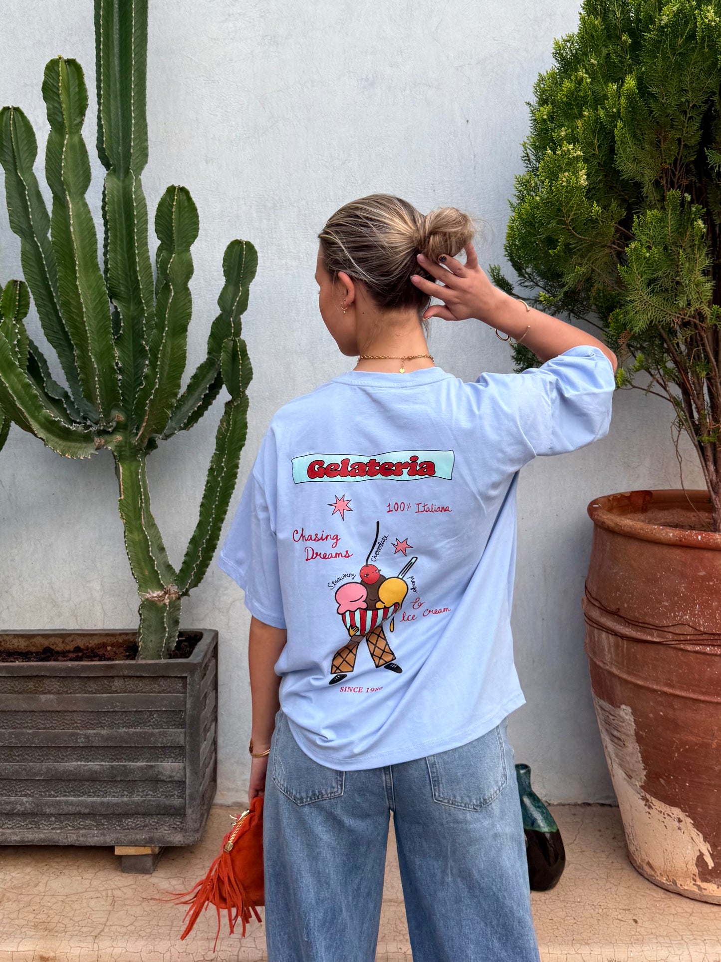 T-shirt bleu - GELATERIA
