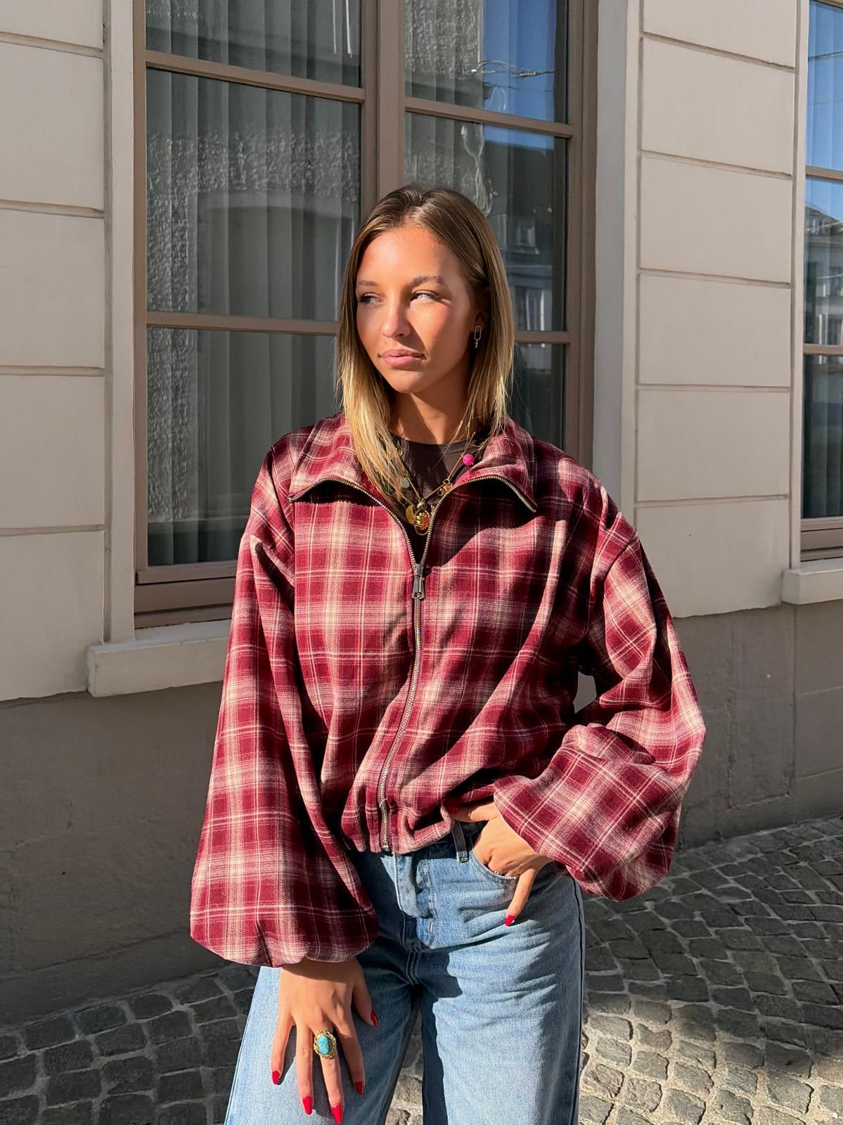 Veste bordeaux - AUDREY
