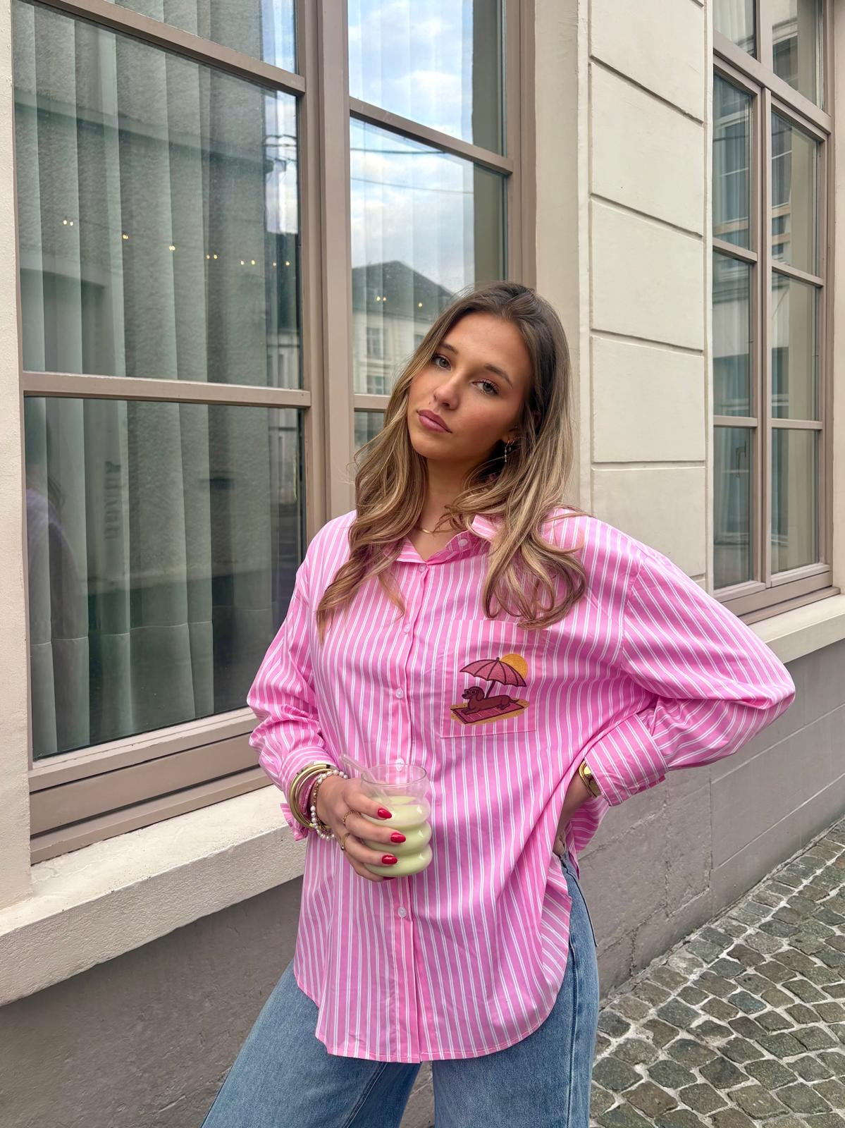 Chemise rose - TECKEL