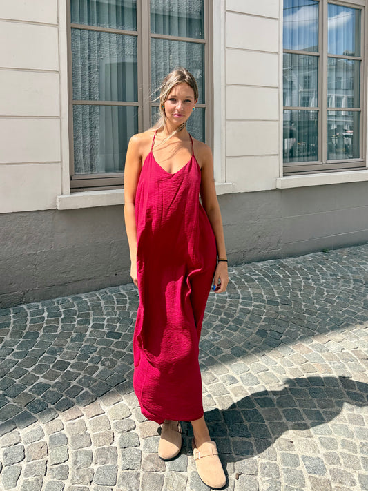 Robe bordeaux - PERLA