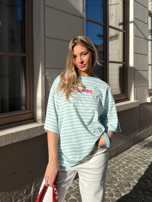 T-shirt bleu - ICONIC