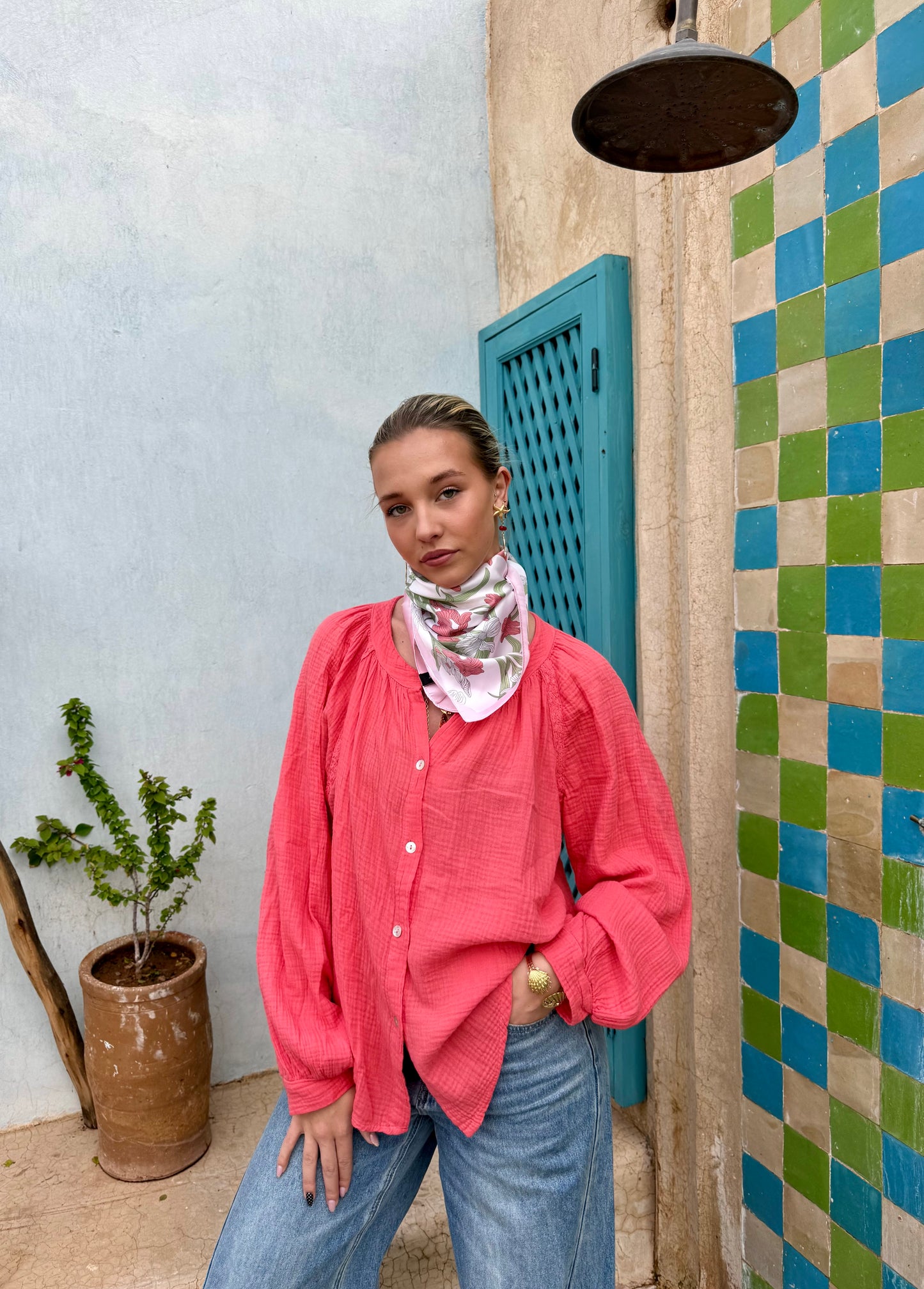 Chemise corail - CAROL