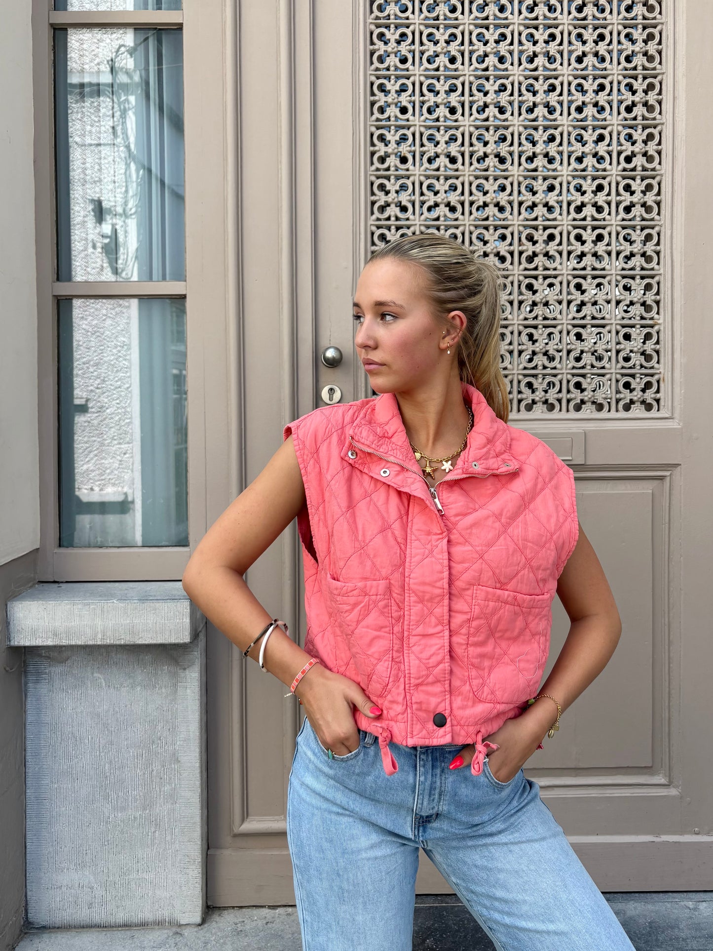 Veste corail - YASMINE