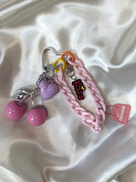 Accessoire de sac rose - CERISE