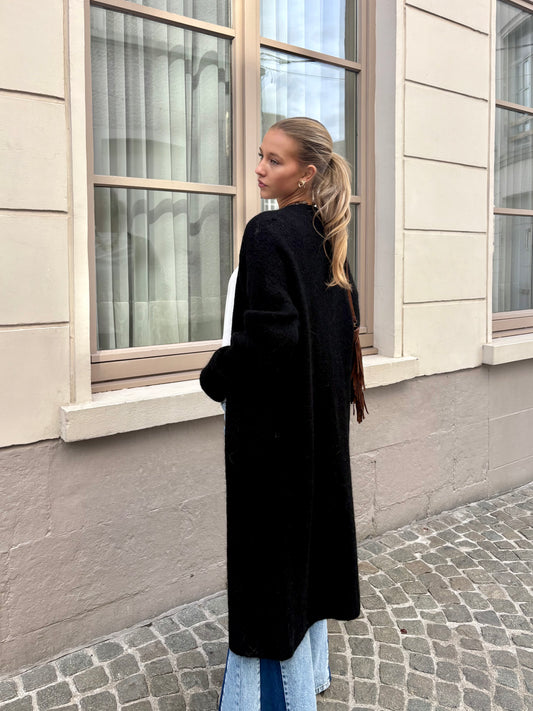 Long gilet noir - MALI