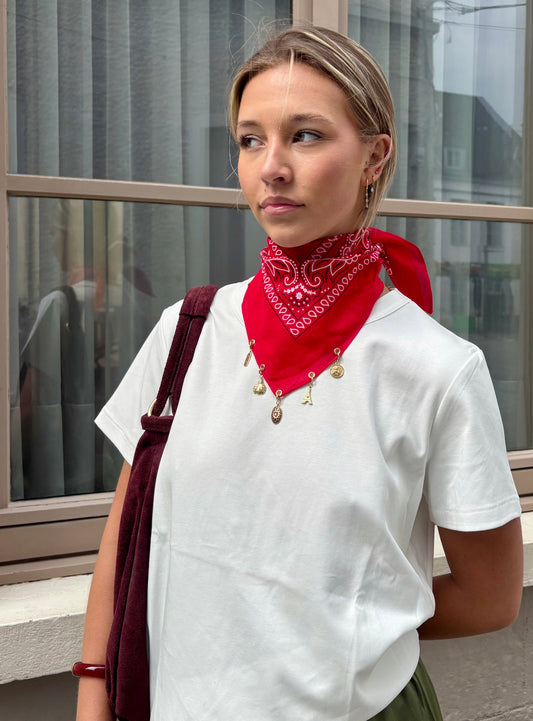 Foulard rouge - CÉLESTINE