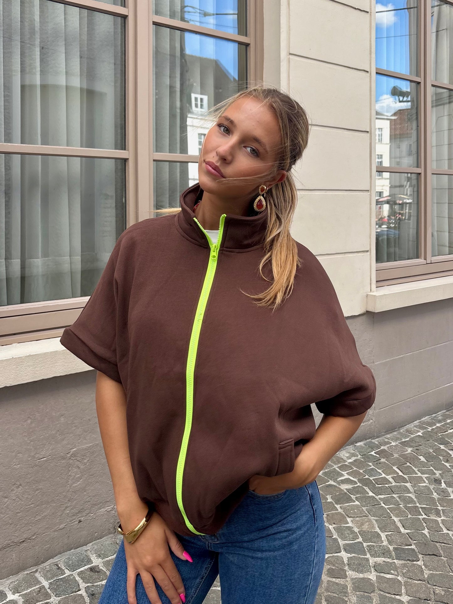 Gilet brun - NELLY