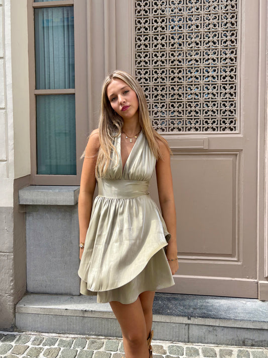 Robe beige - VICKY