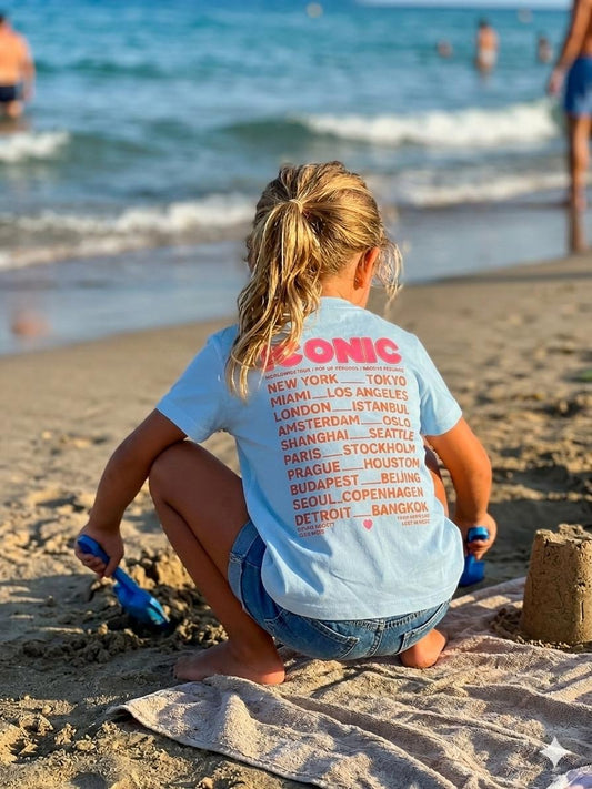 T-shirt bleu - ICONIC