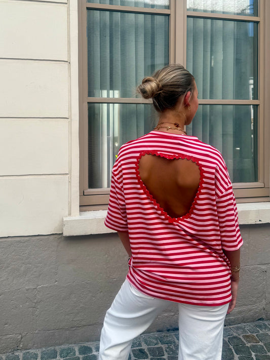 T-shirt rouge - CŒUR